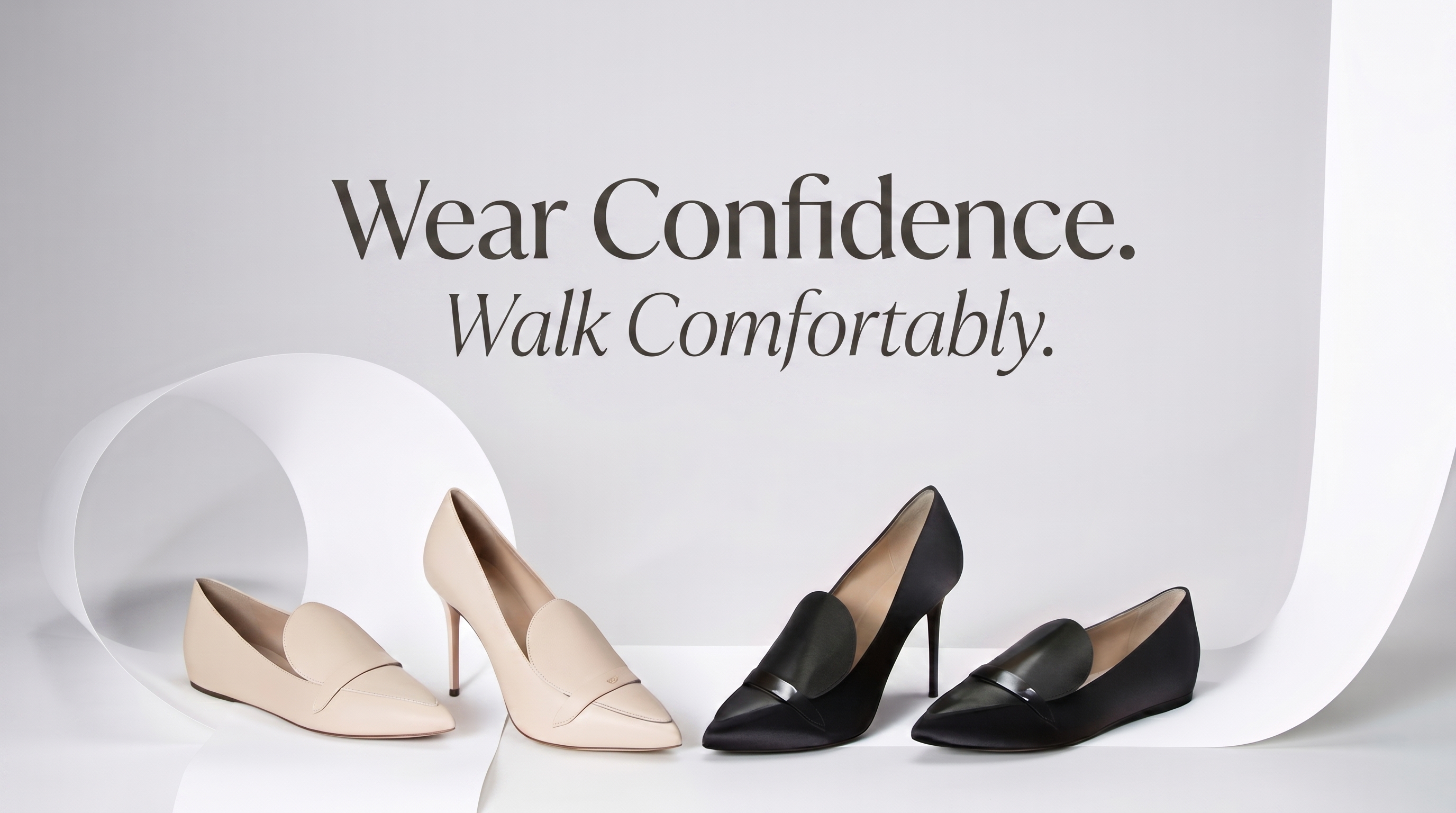 Neutral sneakers styled for casual wear
